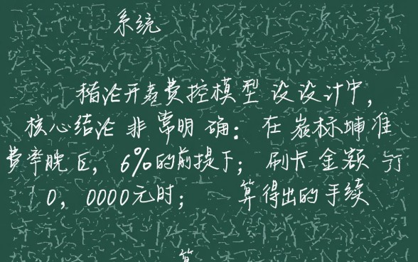 POS机刷信用卡一万扣多少手续费