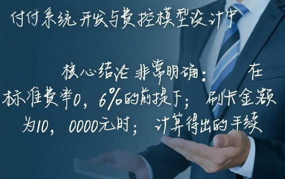 POS机刷信用卡一万扣多少手续费