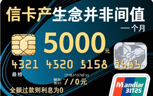 5000元信用卡一个月利息多少