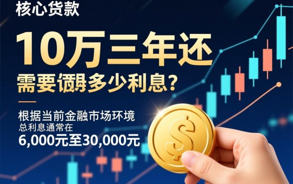 贷款10万三年还清需要多少利息