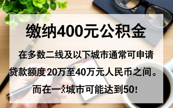 公积金每月交400可以贷款多少,公积金贷款额度怎么算? 公积金每月交400可以贷款多少