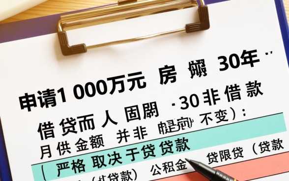 100万贷款30年月供是多少