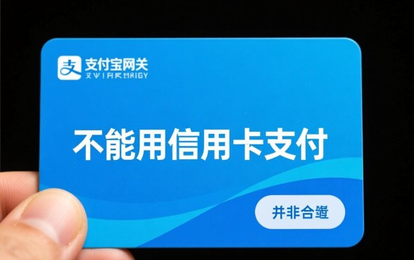 为什么支付宝不能用信用卡支付
