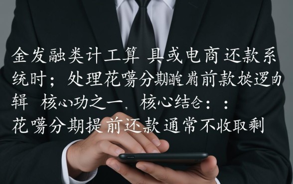 花呗分期提前还款手续费怎么算