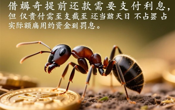 蚂蚁借呗提前还款还要付利息吗