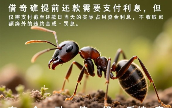 蚂蚁借呗提前还款还要付利息吗