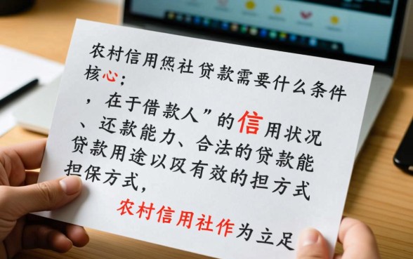 向农村信用社贷款需要什么条件