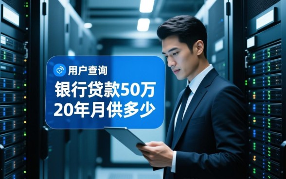 银行贷款50万20年月供多少