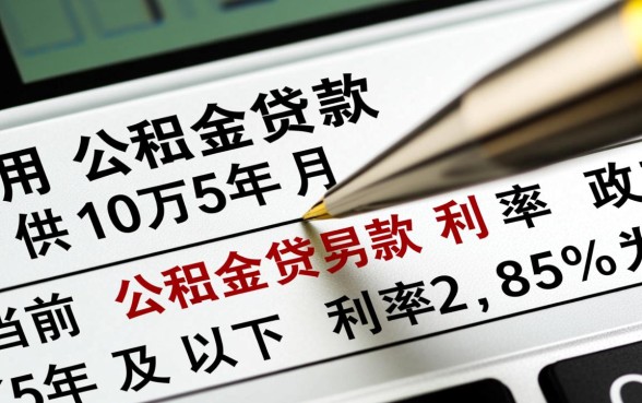 公积金贷款10万5年月供多少