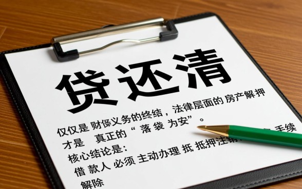房贷还清后需要办什么手续