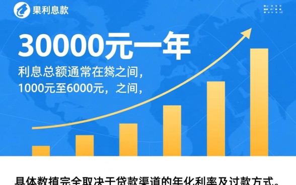 贷款30000一年有多少利息