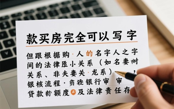 贷款买房可以写两个人的名字吗