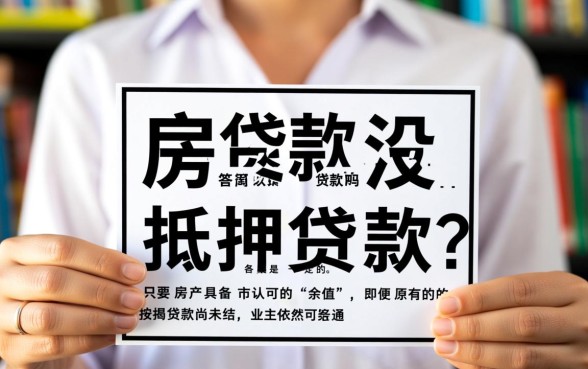 房子贷款没还完可以抵押贷款吗