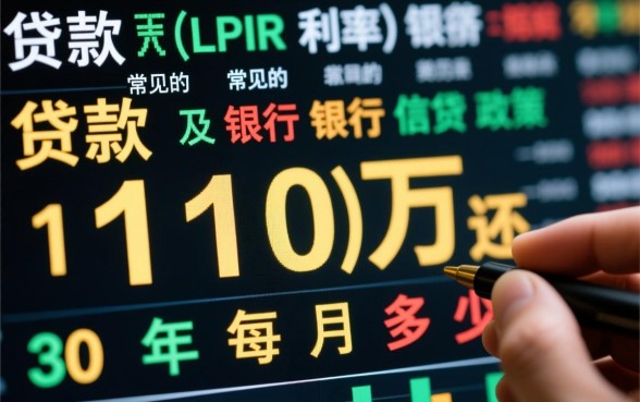 贷款110万30年每月还多少