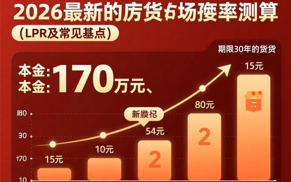 贷款170万30年每月还多少