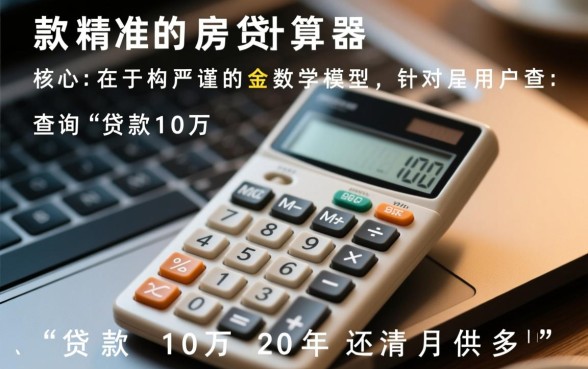 贷款10万20年还清月供多少,利息一共多少? 贷款10万20年还清月供多少