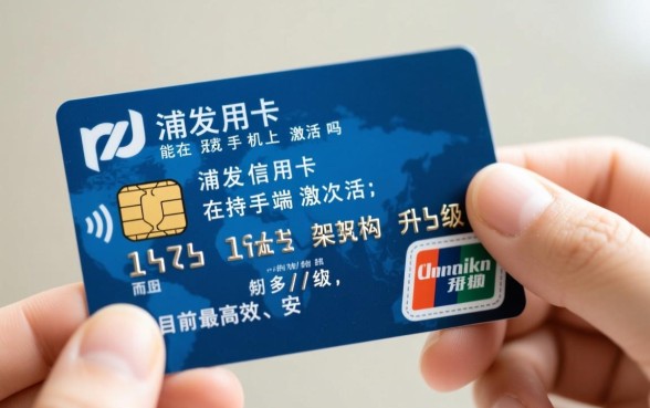 浦发信用卡能在手机上激活吗