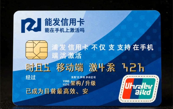 浦发信用卡能在手机上激活吗