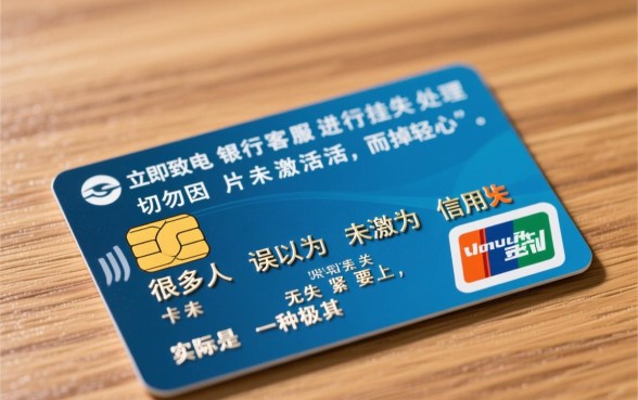 信用卡还没激活就丢了怎么办