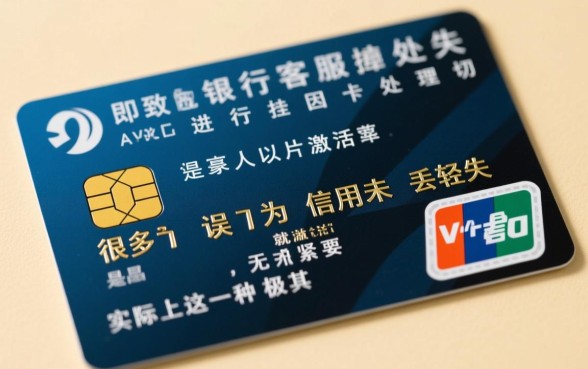 信用卡还没激活就丢了怎么办