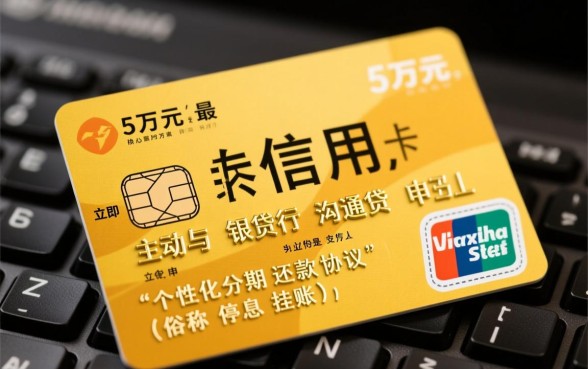 信用卡欠5万无力偿还怎么办