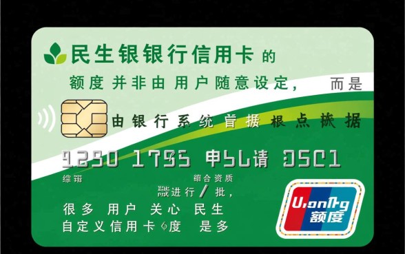 民生自定义信用卡额度是多少