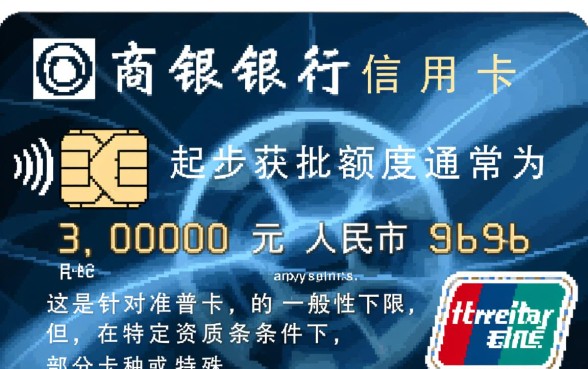 招商银行信用卡额度最低多少