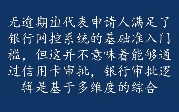 没有逾期为什么办不了信用卡,综合评分不足怎么解决 没有逾期为什么办不了信用卡