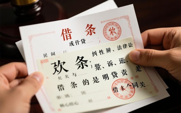 欠条与借条的区别和法律责任是什么