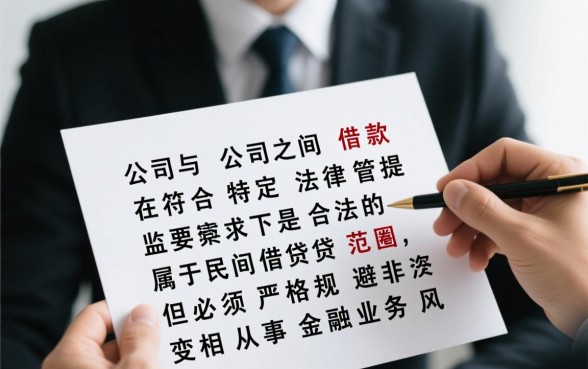 公司与公司之间借款是否合法