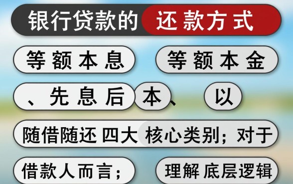 银行贷款的还款方式有哪几种,哪种方式最划算? 银行贷款的还款方式有哪几种