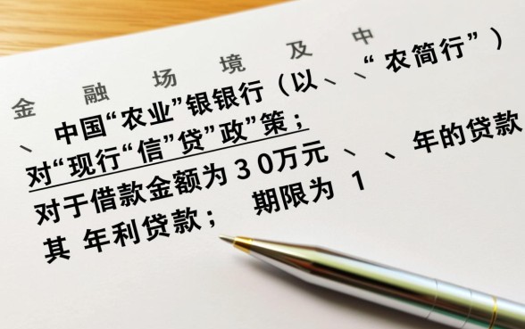 农行贷款30万一年多少利息