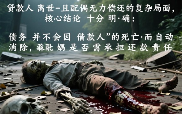 贷款人去世配偶无力偿还怎么办
