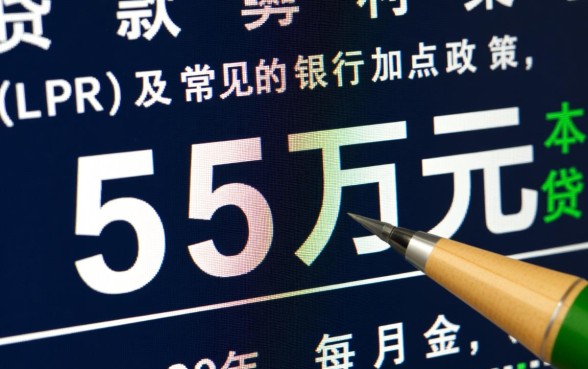 55万贷款30年每月还多少
