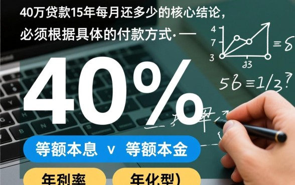 40万贷款15年每月还多少,利息一共多少钱? 40万贷款15年每月还多少