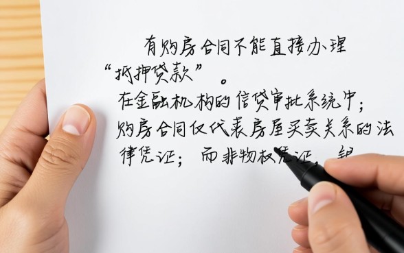 只有购房合同可以抵押贷款吗