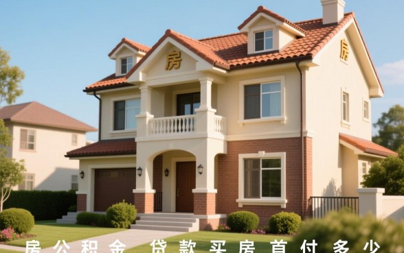 住房公积金贷款买房首付多少