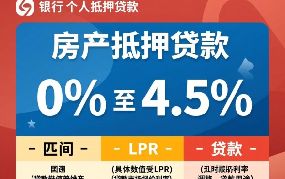 个人房产抵押贷款利率是多少