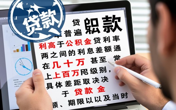 商业贷款比公积金贷款高多少