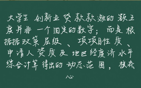 大学生创业贷款可以贷多少钱