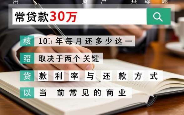 贷款30万10年每月还多少