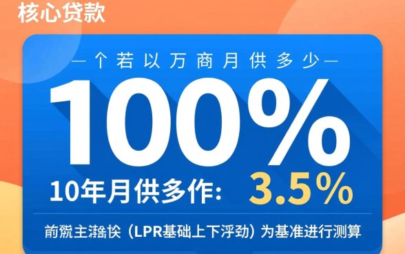 贷款100万10年月供多少