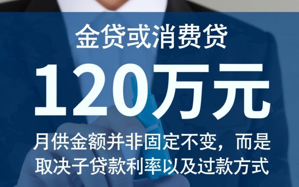120万贷款30年月供多少