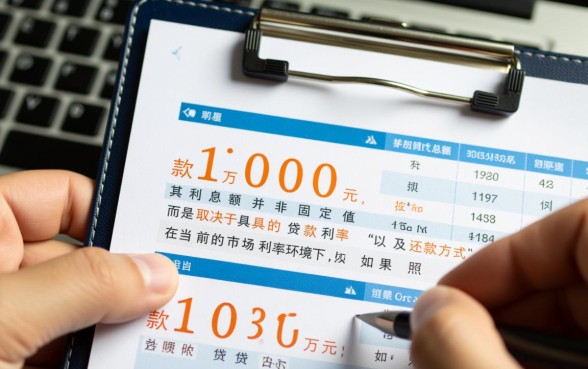 贷款100万30年利息多少