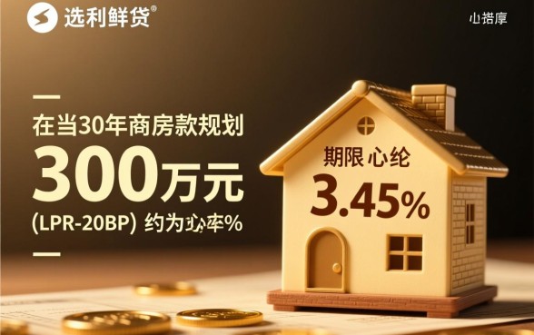 贷款300万30年月供多少