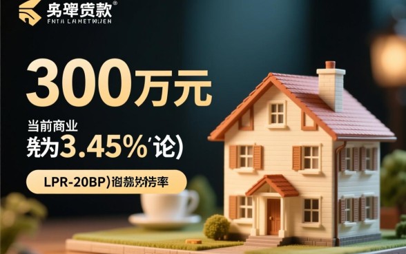 贷款300万30年月供多少