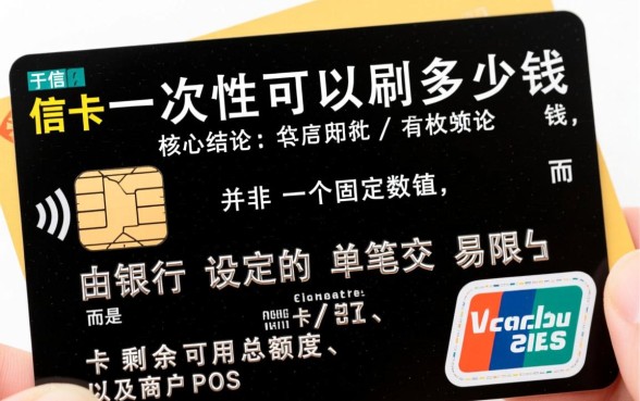 信用卡一次性可以刷多少钱