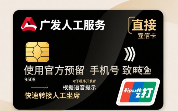 广发信用卡人工服务怎么打