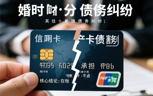 离婚后信用卡债务如何承担