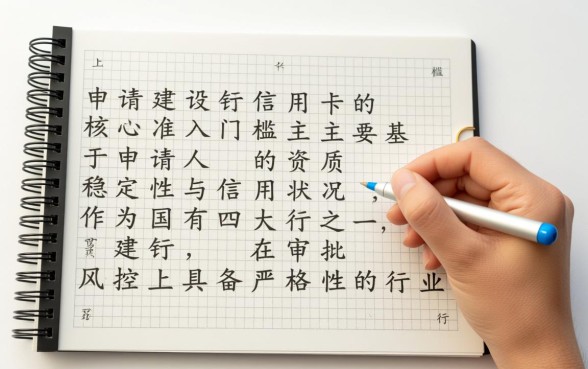 办建行信用卡需要什么条件